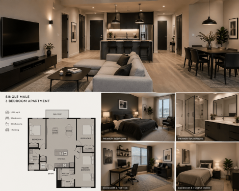 三房不只適合家庭！單身族的彈性空間裝潢設計提案